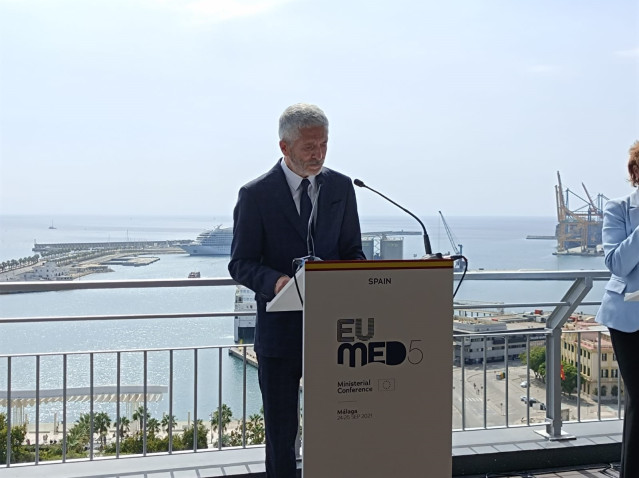Fernando Grande-Marlaska, ministro del Interior, en rueda de prensa