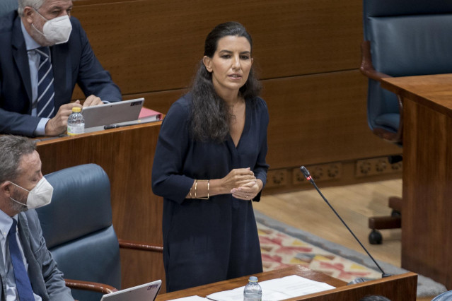 La portavoz de Vox en la Asamblea de Madrid, Rocío Monasterio.
