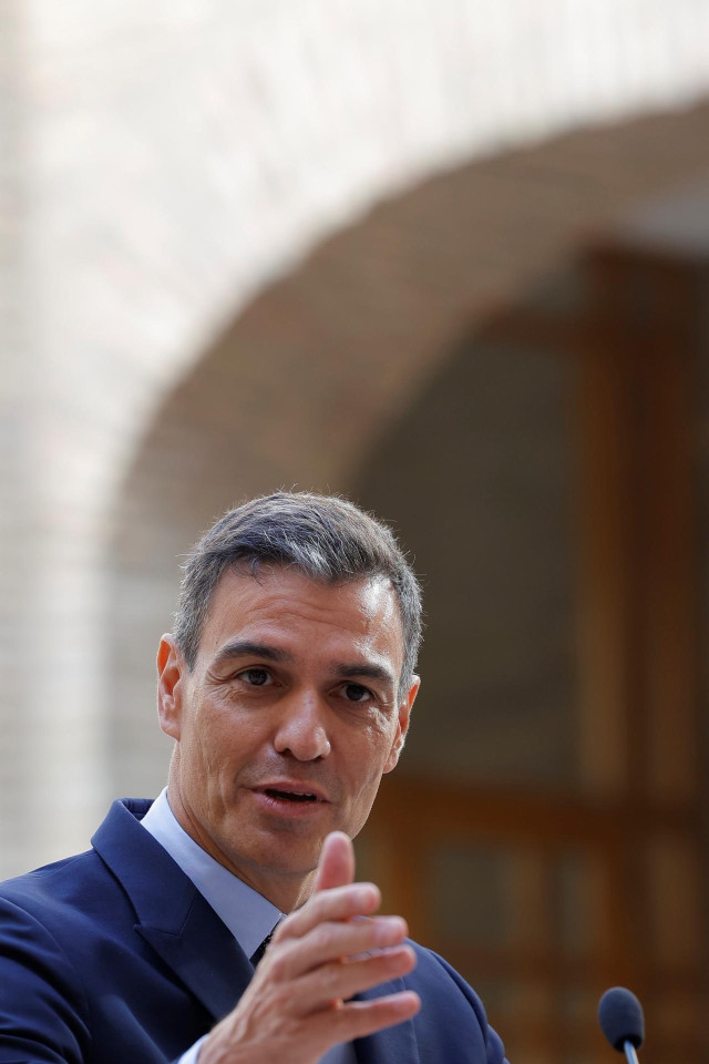 El presidente del Gobierno, Pedro Sánchez