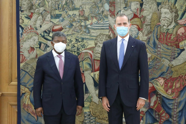 El Rey Felipe VI y el presidente de Angola, Joao Lourenço
