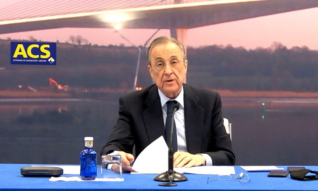 Archivo - El presidente de ACS, Florentino Pérez