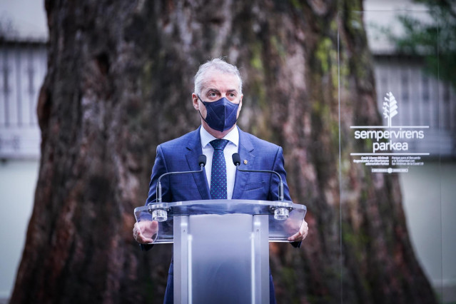El lehendakari, Iñigo Urkullu, en Euskadi, a 21 de septiembre de 2021, en Vitoria, País Vasco, (España).