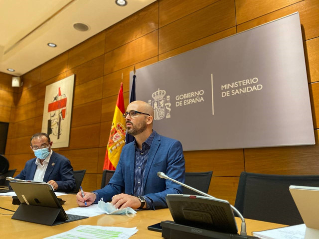 Archivo - El secretario de Estado de Derechos Sociales, Nacho Álvarez, en la reunión telemática del Consejo Territorial de Servicios Sociales