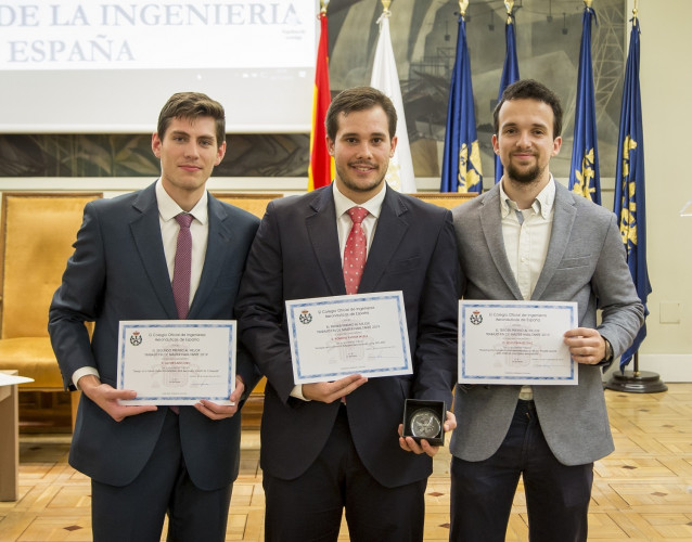 Archivo - Premiados del Colegio Oficial de Ingenieros Aeronáuticos de España (COIAE).