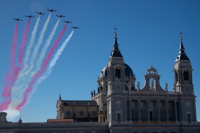 Archivo - Patrulla Ánguila en los actos del 12 de octubre de 2020