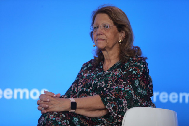 Archivo - La exminista de Medioambiente y exsecretaria de Estado de Presupuestos, Elvira Rodríguez, durante la segunda jornada de los Cursos de Verano de El Escorial, a 7 de julio de 2021, en el Escorial, Madrid, (España).