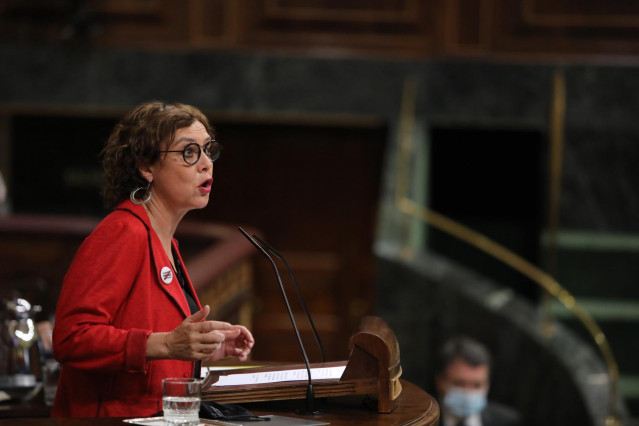 Archivo - La diputada de ERC Montserrat Bassa interviene en una sesión plenaria en el Congreso de los Diputados