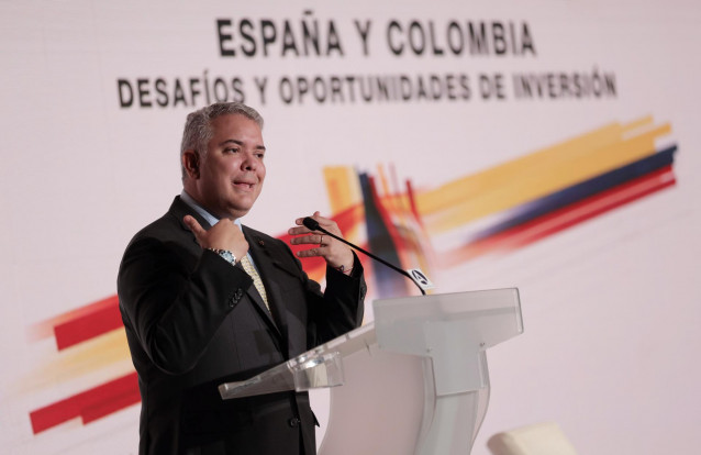 Archivo - El presidente de la República de Colombia, Iván Duque