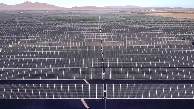 Archivo - Parque fotovoltaico de Acciona Energía en Chile
