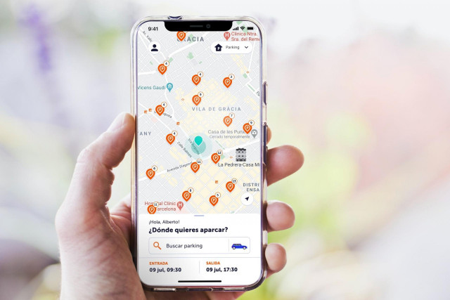 App de reserva de aparcamientos Parclick