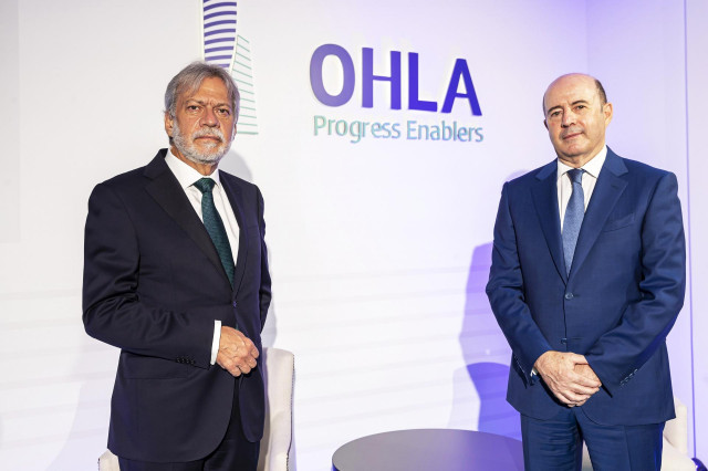 Archivo - Luis Amodio, presidente de OHLA, y José Antonio Fernández Gallar, CEO de OHLA