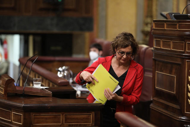 Archivo - La diputada de ERC Montserrat Bassa interviene en una sesión plenaria en el Congreso de los Diputados