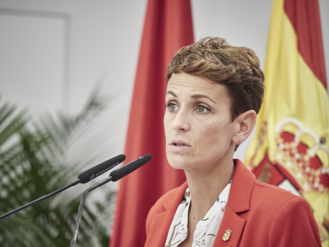 La presidenta de Navarra, María Chivite.
