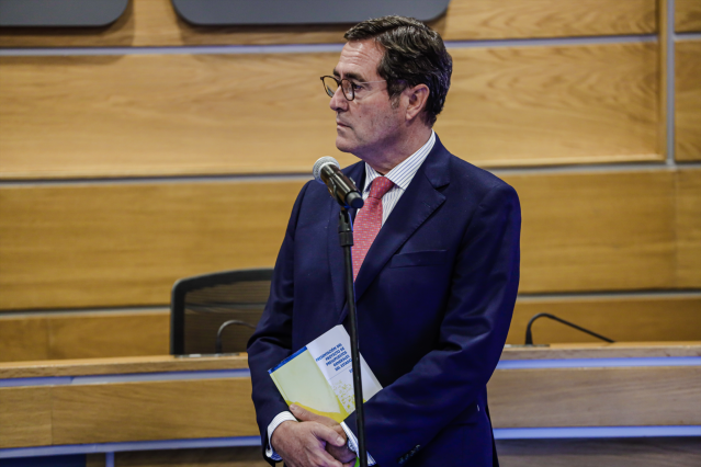 El presidente de la CEOE, Antonio Garamendi