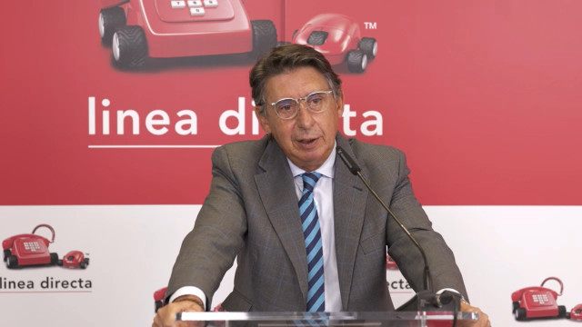 El consejero delegado de Línea Directa, Miguel Ángel Merino, en la presentación de resultados del tercer trimestre.