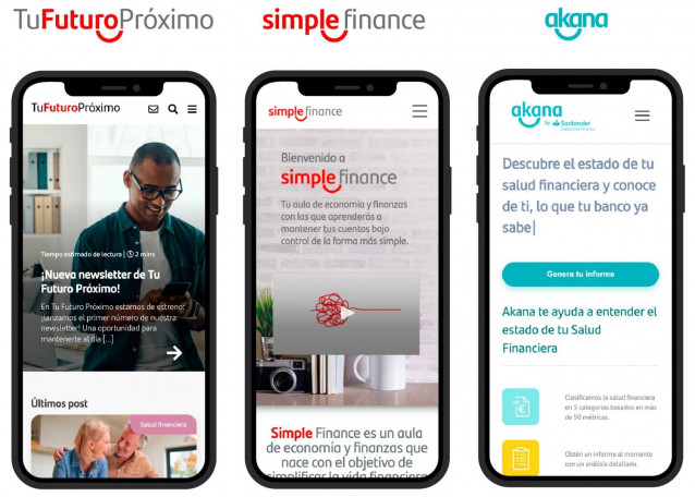 Archivo - Herramientas de la plataforma de educación financiera 'Simplifi', de Santander Consumer Finance.