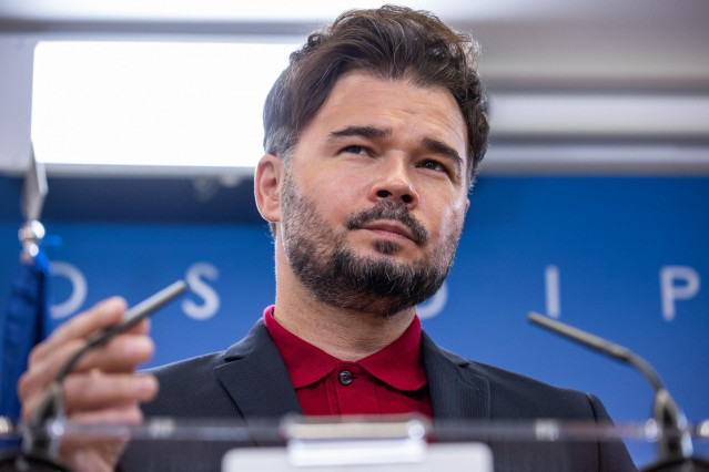 El portavoz de ERC en el Congreso, Gabriel Rufián.