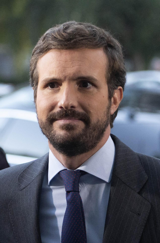 El líder del PP, Pablo Casado