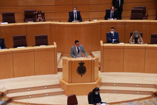 El senador de Compromís, Carles Mulet, defiende su propuesta sobre Internet Rural en el Senado