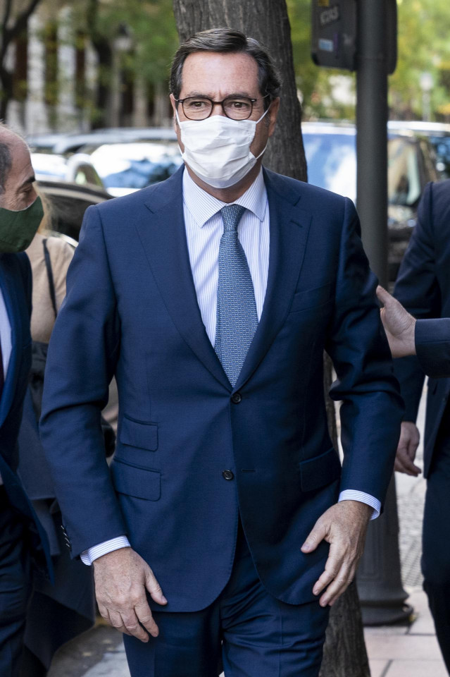 El presidente de CEOE, Antonio Garamendi