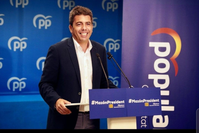 El presidente del PPCV, Carlos Mazón