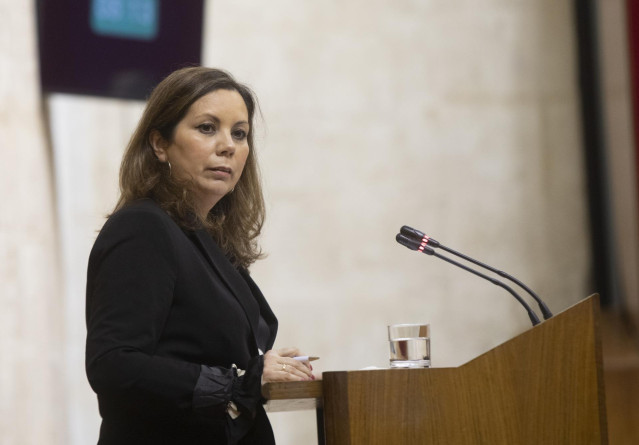 Archivo - La diputada del grupo parlamentario Vox, Ángela Mulas, en una foto de archivo.