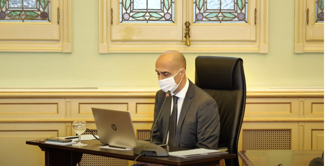 Archivo - El director de la Oficina de Prevención y Lucha contra la Corrupción de Baleares, Jaume Far, durante una comparencencia en el Parlament.
