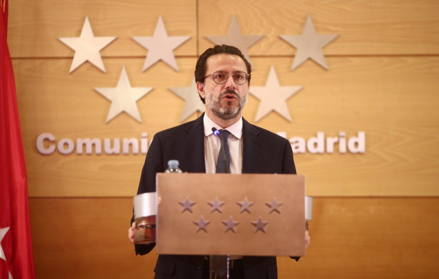 Archivo - El consejero de Hacienda y Función Pública, Javier Fernández-Lasquetty