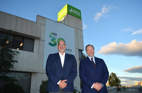 Emilio Gayo, presidente de Telefónica España, y José Luis García-Palacios, presidente de Rural Servicios Informáticos y de Caja Rural del Sur