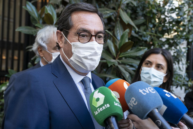 El presidente de CEOE, Antonio Garamendi.
