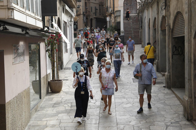 Archivo - Cruceristas en Palma.