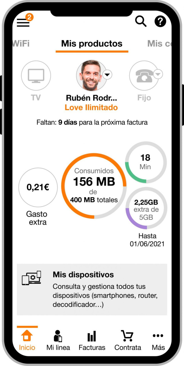 Aplicación de Mi Orange
