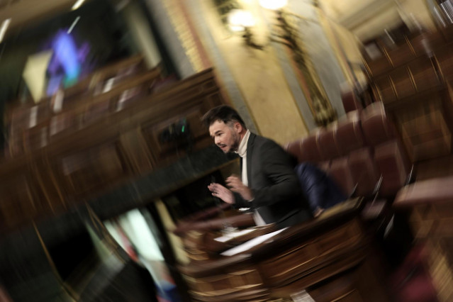 El portavoz parlamentario de ERC, Gabriel Rufián.