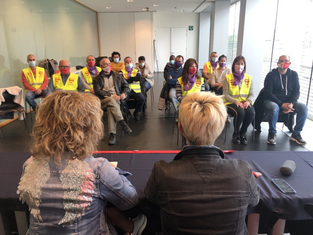 Delegados del sector cárnico de UGT en Lleida