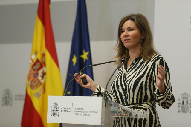 Archivo - La secretaria General de Transportes y Movilidad, María José Rallo, interviene en la presentación del Documento de Regulación Aeroportuaria (DORA II) para el periodo 2022-2026 en la sede del Ministerio, a 29 de septiembre de 2021, en Madrid, (Es