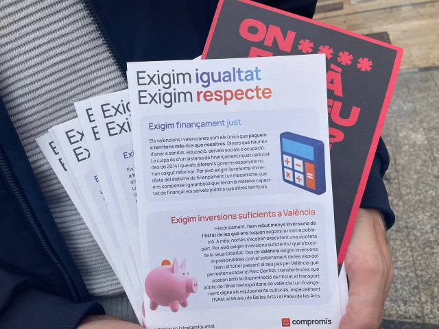 Compromís presenta una campaña para exigir 