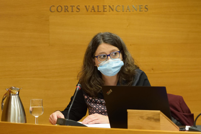 Mónica Oltra comparece en la comisión de Política Social