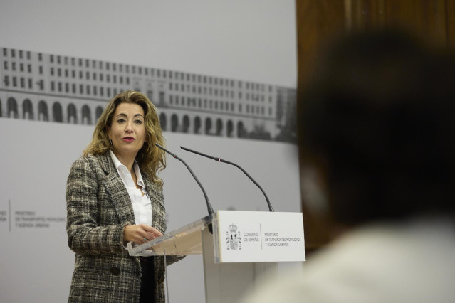 La ministra de Transportes, Movilidad y Agenda Urbana, Raquel Sánchez