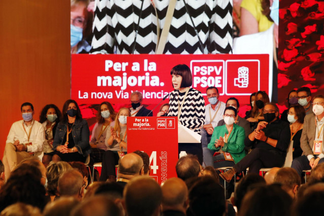 La ministra de Ciencia, Diana Morant, en el XIV Congreso del PSPV en Benidorm