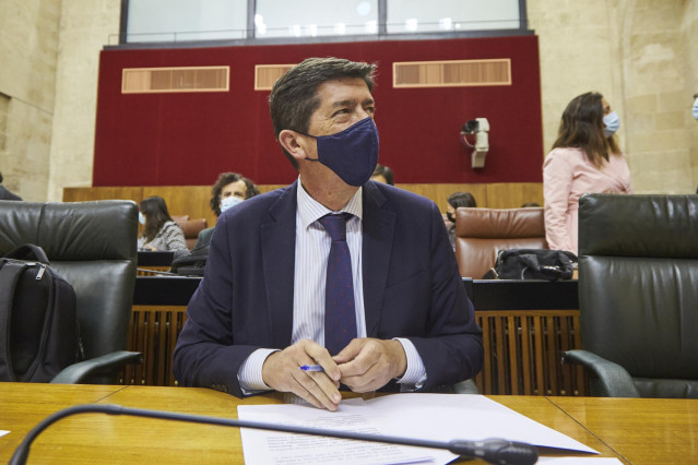 El vicepresidente y consejero de Turismo, Juan Marín (archivo)