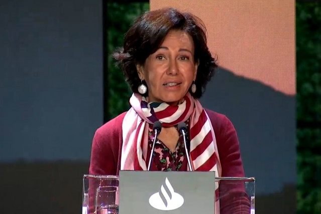 La presidenta de Banco Santander, Ana Botín.