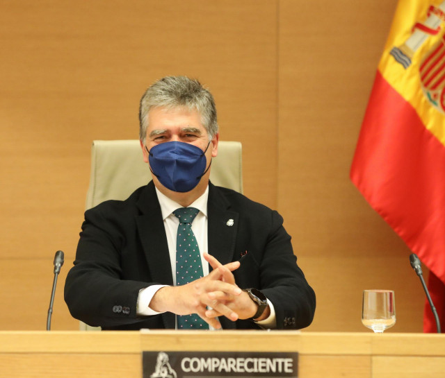 Archivo - El ex director general de la Policía  Ignacio Cosidó, en su comparecencia del pasado mes de junio ante la comisión de investigación de la operación Kitchen.