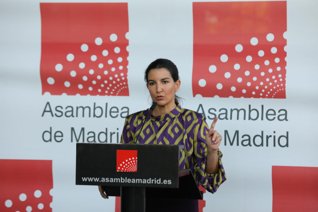La portavoz de Vox en la Asamblea de Madrid, Rocío Monasterio,