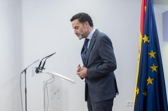 El portavoz adjunto en el Congreso, Edmundo Bal, ofrece una rueda de prensa tras una reunión de la Junta de Portavoces en el Congreso