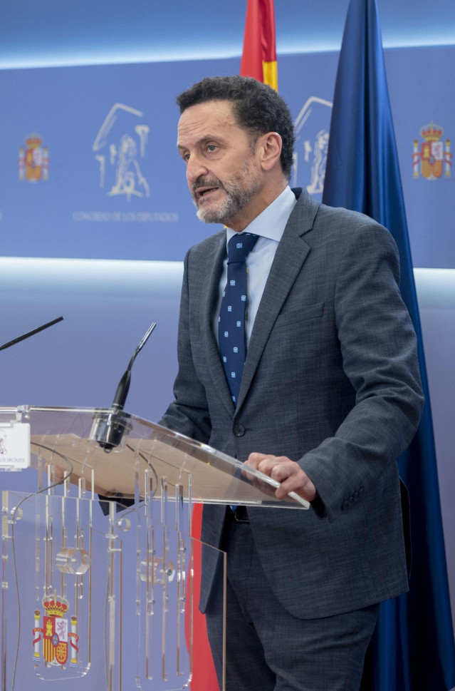 El portavoz adjunto en el Congreso, Edmundo Bal, ofrece una rueda de prensa.