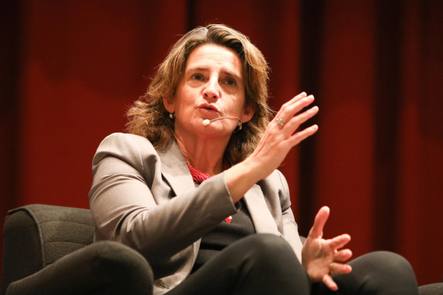 La ministra para la Transición Ecológica y Reto Demográfico, Teresa Ribera