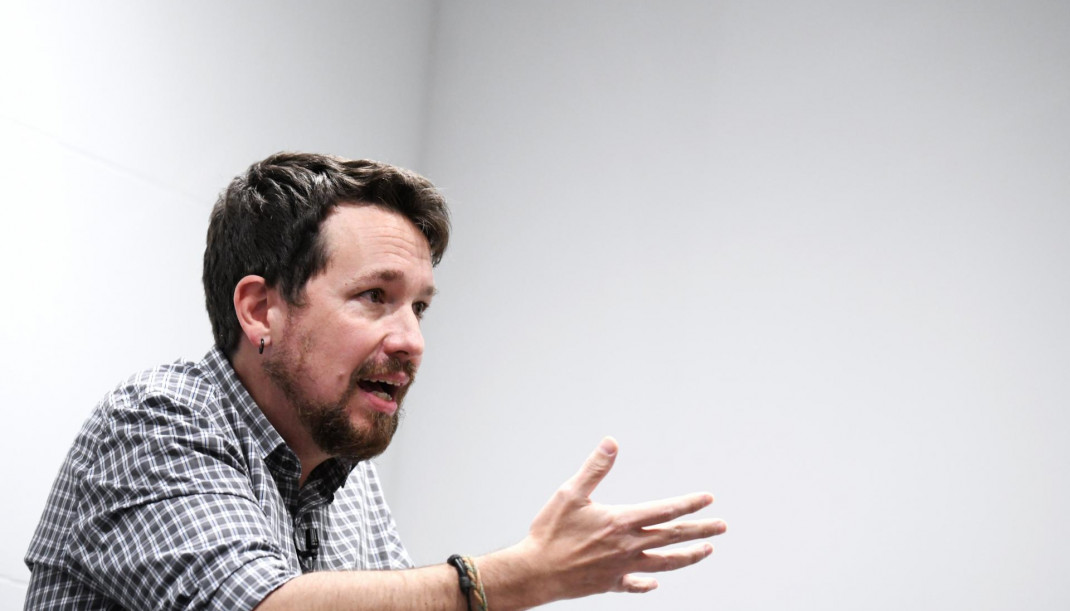 El ex vicepresidente Pablo Iglesias interviene en el ciclo 'Cataluña-España: ¿del conflicto al diálogo y la negociación política?', a 16 de noviembre de 2021, en Madrid, (España).