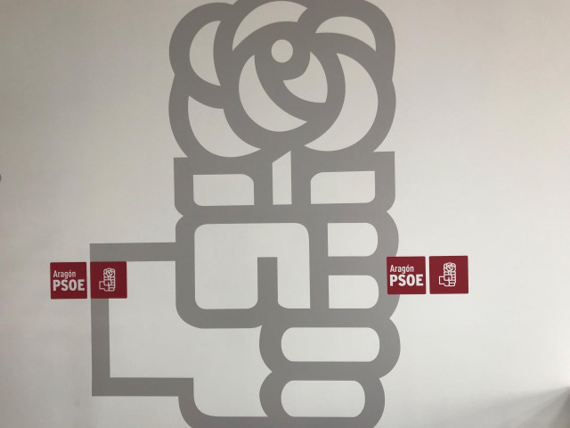 Archivo - Logo del PSOE Aragón.