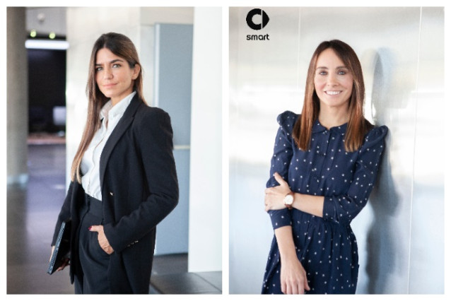 Archivo - Flavia Moreno-Barberá (izq), directora de Marketing de Smart España, y Amalia Pellico (der), directora de Ventas.