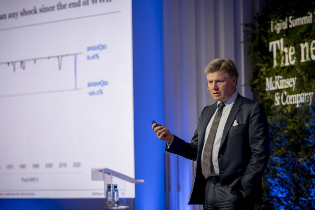 Sven Smit, socio senior de McKinsey y director de McKinsey Global Institute , durante la cuarta edición del evento Digital Summit de McKinsey.